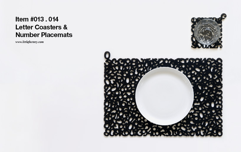 Letter Coasters & Number Placemats