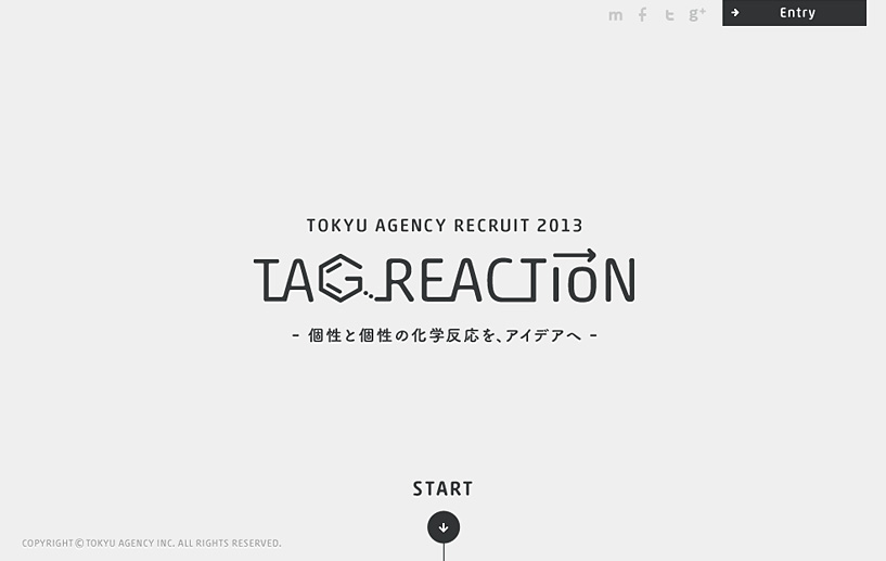 TOKYU AGENCY RECRUIT 2013 【TAG REACTION】