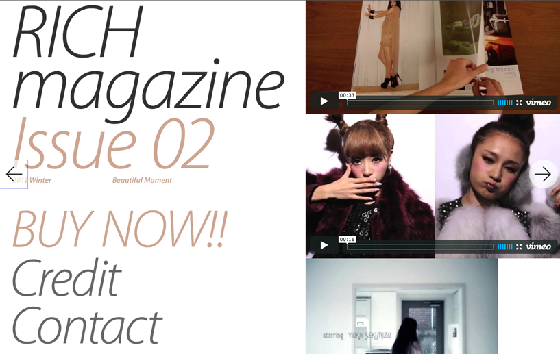 RICH magazine issue 2: beautiful moment