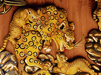 秩父神社　子宝子育ての虎 / 彫刻