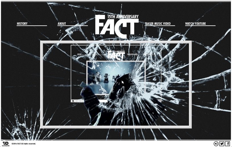 FACT 15TH ANNIVERSARY WEB SITE